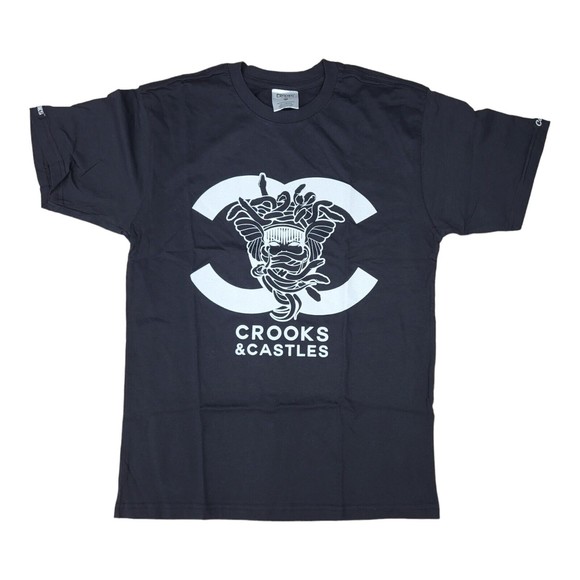 Crooks & Castles Black Color / Small Size  Medusa Graphics Tee - Picture 1 of 4